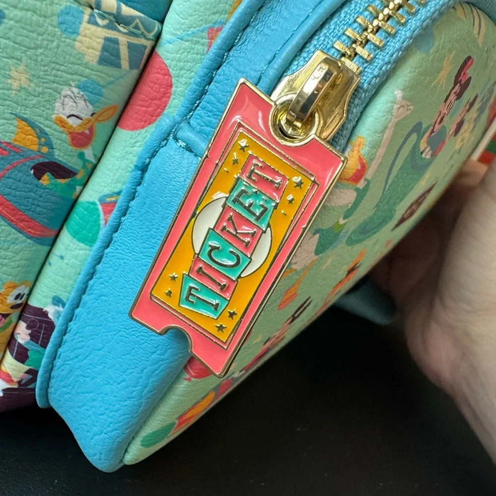 Disney “Play in the Park” merch Loungefly Backpack - Teal - Picture 2 of 7